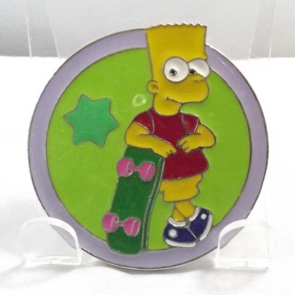 Vintage Bart Simpson Novelty Belt Buckle